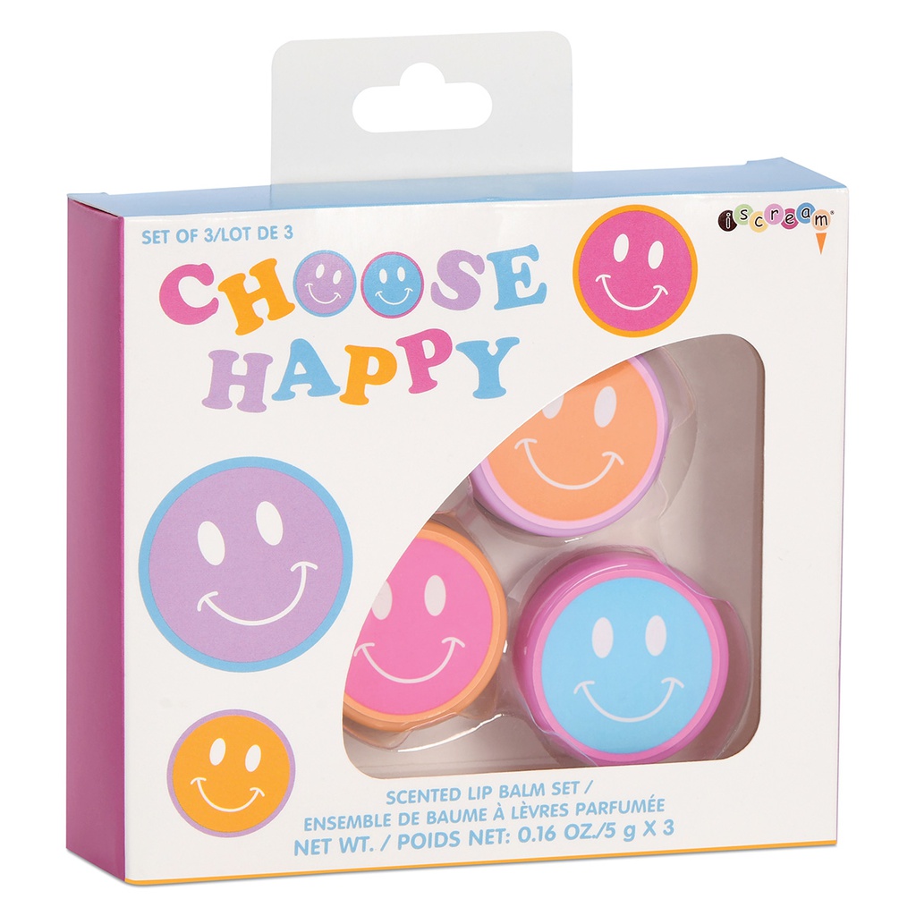 Choose Happy Lip Balm Trio | Iscream